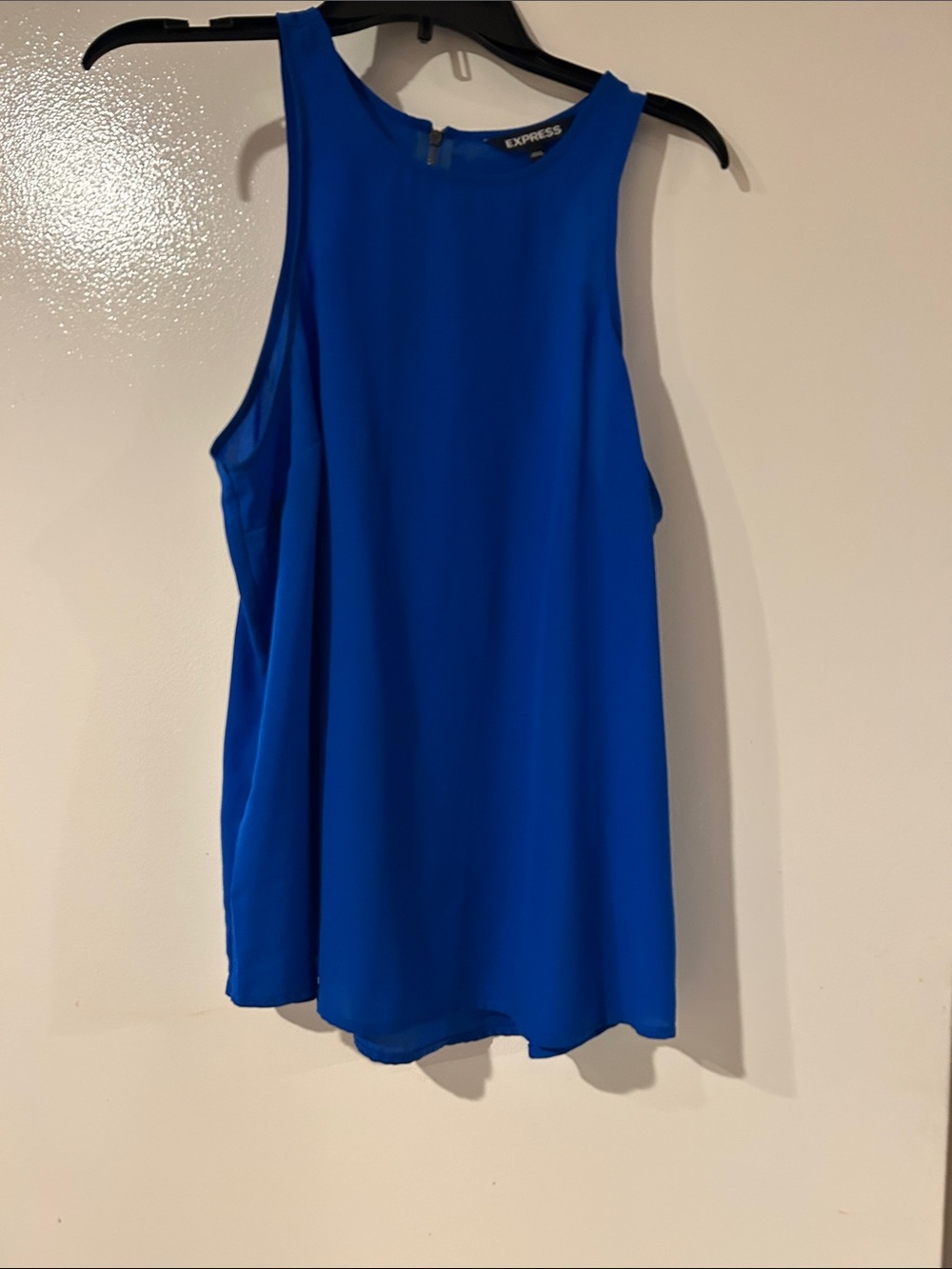 Express Royal Blue Sleeveless High-Neck Camisole